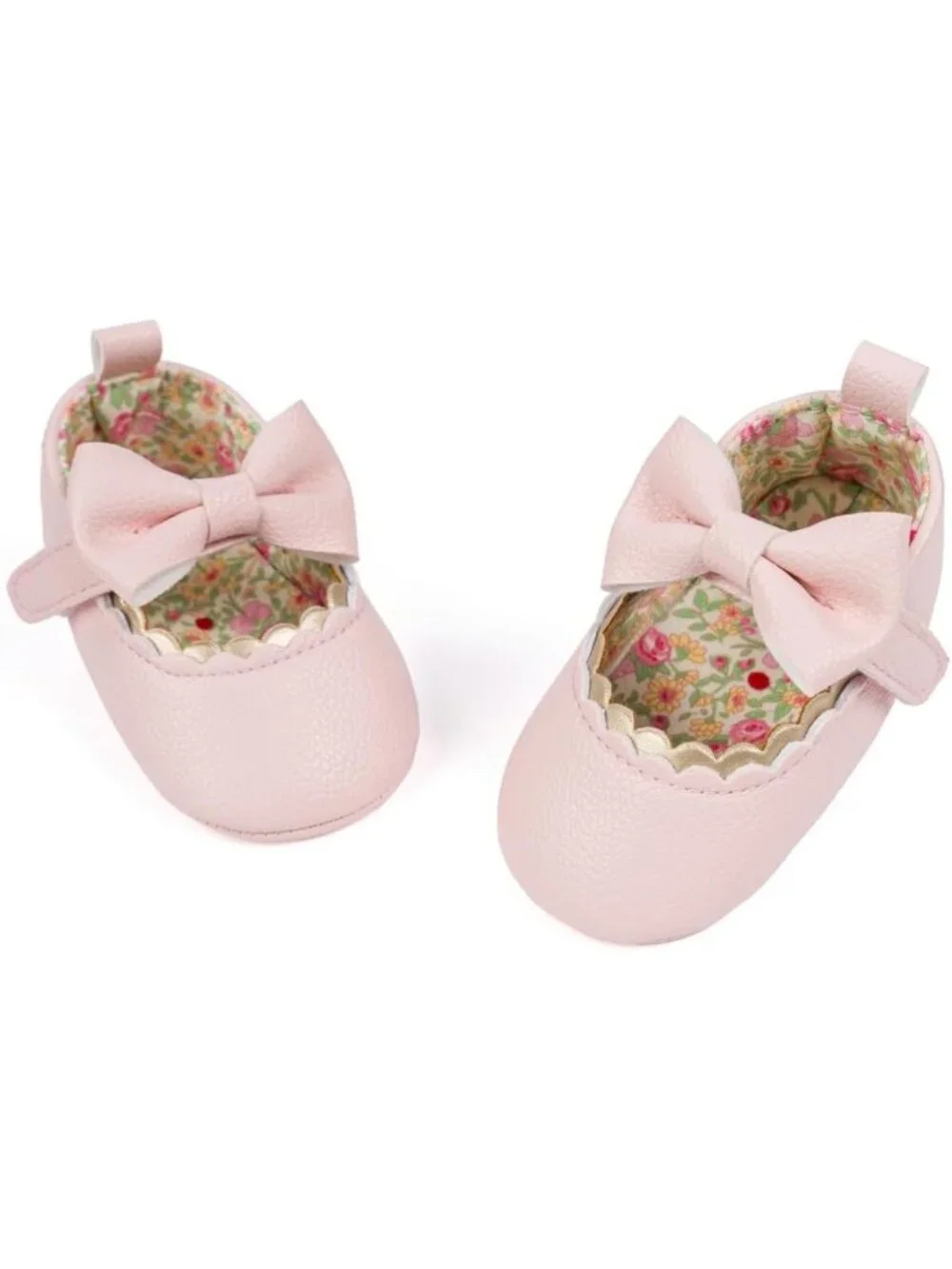 Adorable Infant Bowknot Mary Jane Moccasins - Soft Sole Baby Girl Dress Shoes